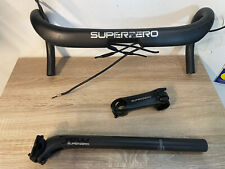 Kit Manubrio 440 Attacco 100 mm Reggisella 27.2 DEDA SUPERZERO CARBON HANDLEBAR