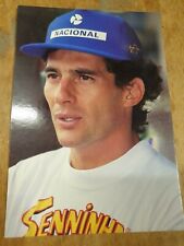 VECCHIA CARTOLINA FORMULA 1 AYRTON SENNA