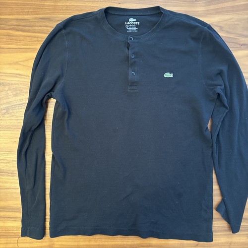 Camicia uomo lacoste nera - lacoste,