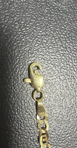 Collana catena pollici 14k - collana,