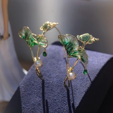 Orecchini Serti CZ Fiore Di