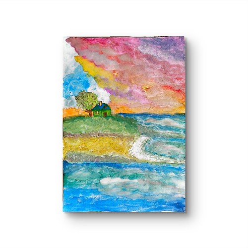Tramonto casetta mare - tramonto,