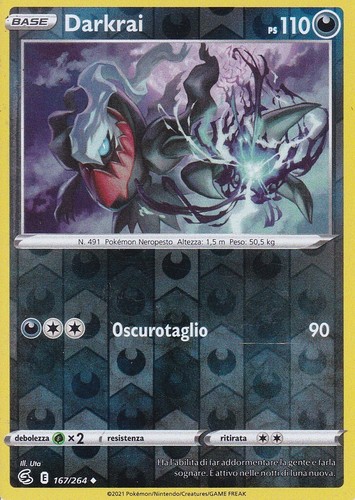 Carta pokemon darkrai - carta,