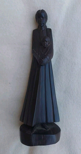 Madonna col bambino legno - col, in