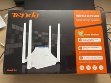 Tenda N300 Router Wireless N300 F6 Ripetitore AP Wi-Fi 2.4GHz Ethernet Bianco