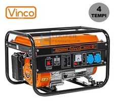 GENERATORE DI CORRENTE GRUPPO ELETTROGENO A BENZINA 4 TEMPI 2,8 KW VINCO 60122