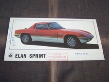 TOPRARITA' Splendida brochure Lotus Elan Sprint del 1971 + stampa speciale!!!