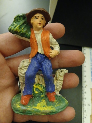 Personaggio presepe vintage - personaggio,