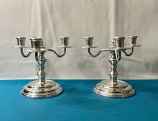 BRILLANT paire de bougeoirs