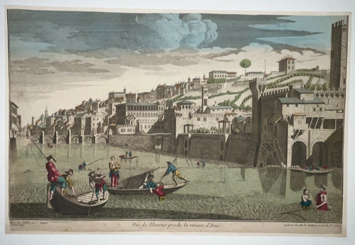 Florence gravure vue - florence,