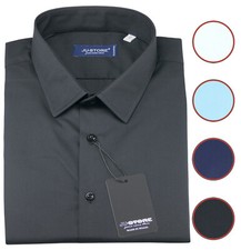 Camicia da uomo Taglie Forti stretch cotone elasticizzato manica lunga tg 39/55