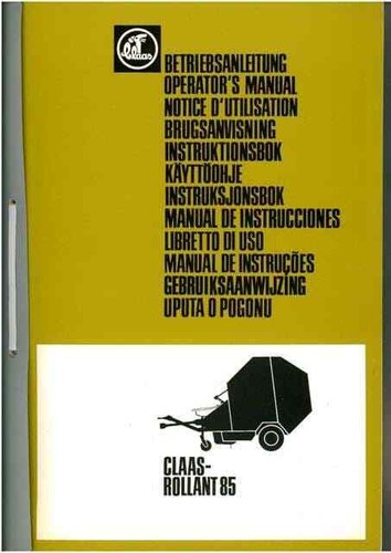 Claas rotopressa rotellante - rotopressa, 85