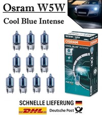 10x Osram W5W 12V 2825CBN Cool