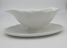 Salsiera vintage in ceramica bianca di Laveno | Società Ceramica Italiana