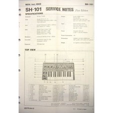 Note di servizio Roland SH-101