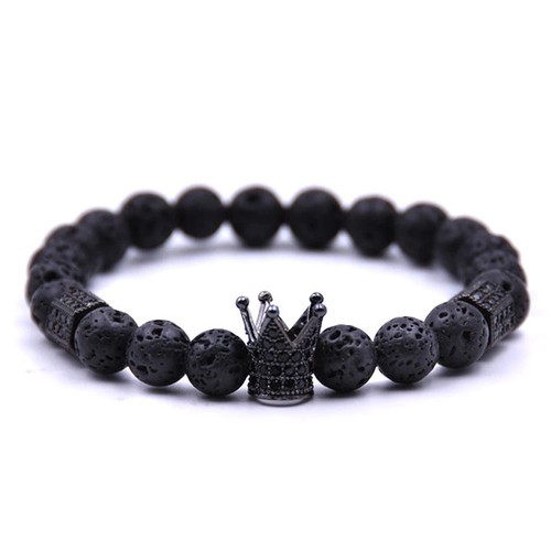 Bracciale nero uomo stile - ,