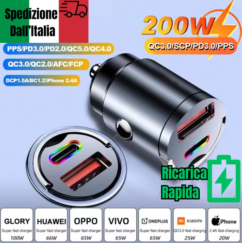 Caricabatterie auto usb - da,