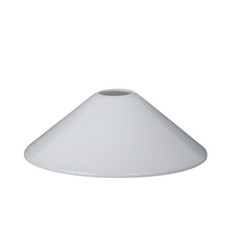 Paralume di ricambio 4311A per lampadario cono vetro bianco- diametro 25 cm, E27