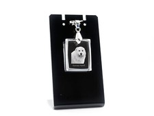 Mastino dei Pirenei pendente di cristallo con cane Art-Dog