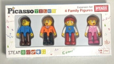 PicassoTiles Set di Espansione 4 Personaggi Famiglia PTA01