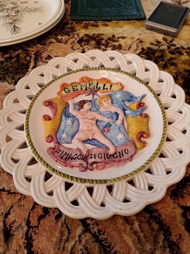 Piatto ceramica vintage - in,