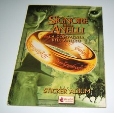 IL SIGNORE DEGLI ANELLI COMPAGNIA ANELLO album figurine non completo MERLIN 2002