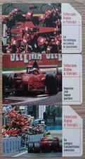 Schede telefoniche 2 usate + 1 nuova  Ferrari Golden dal n.921 al 923