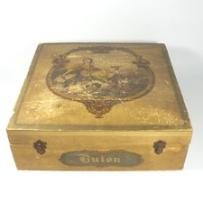 ANTICA SCATOLA CASSA CASSETTA LEGNO BOTTIGLIE BUTON VECCHIA ROMAGNA RISERVA