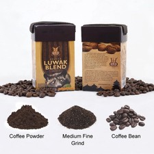 Kopi Luwak Arabica Miscela Tappo Caffè Kupu Kupu Bola Dunia 100gr