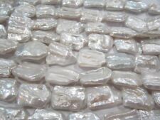 1 filo di perle grandi australiane grezze rettangolari irregolari