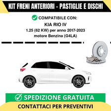 KIT FRENI ANTERIORI (Pastiglie e Dischi) per KIA RIO IV 1.25 62 kw anno 2017-...
