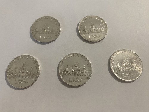 Lotto raro monete da 500 - raro, 5