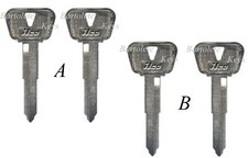 2 Replacement Key Blanks Fit