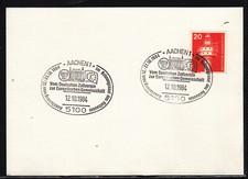 Europa CEPT Deutschland Von Zollverein zur EU, Aachen 12.10.84