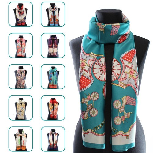 Foulard donna seta colorato