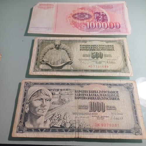 Vecchie banconote estere - banconote,