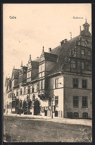 Cartolina celle municipio - municipio, con