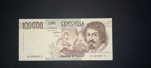 100000 lire caravaggio - , 1°