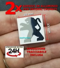 2X mini adesivi stemma PEUGEOT