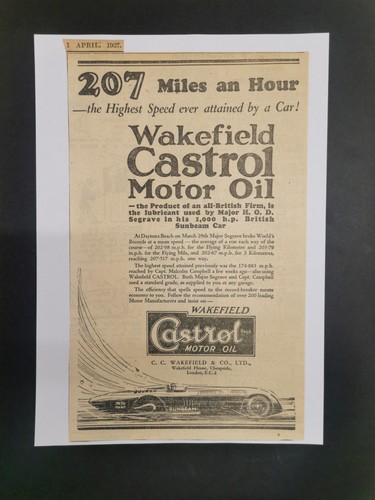 Sunbeam land speed record - sunbeam,