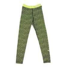 Pantaloni Nike Pro Compression Donna M Verde Mezzo Dri Fit Jogger Collant Ottimi