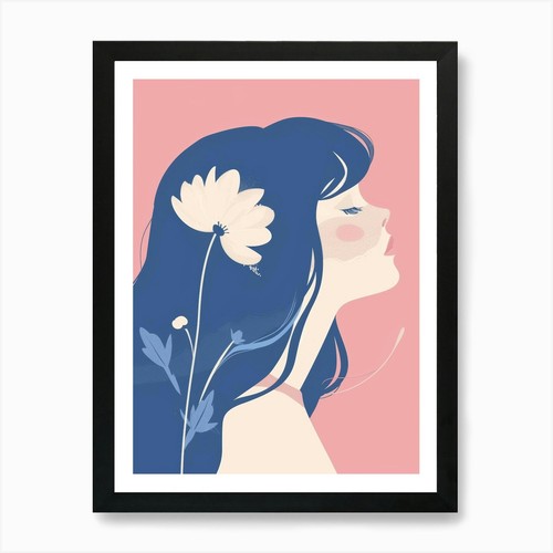Ritratto ragazza con - ragazza, fiori