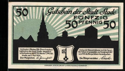 Notgeld stade 1920 50 - 1920,,