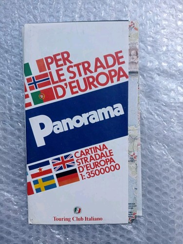 Cartina stradale panorama 1984 - cartina,