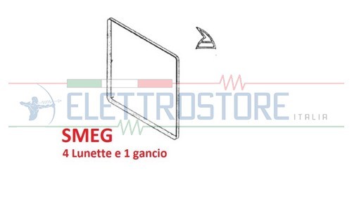 Smeg guarnizione per porta - guarnizione,