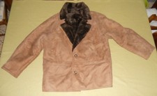 SHEARLING ORIGINALE VINTAGE - CAPPOTTO GIUBBOTTO UOMO PELLE MONTONE TAGLIA 52