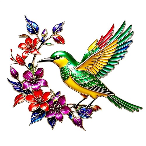 Arte murale colibrì - , in
