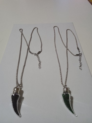 Collana lunga colore argento