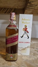 1X Whisky Johnnie Walker Red Label 75cl 40% imp. Wax&Vitale anni 70