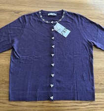Zara JEWEL BEADED KNIT PURPLE